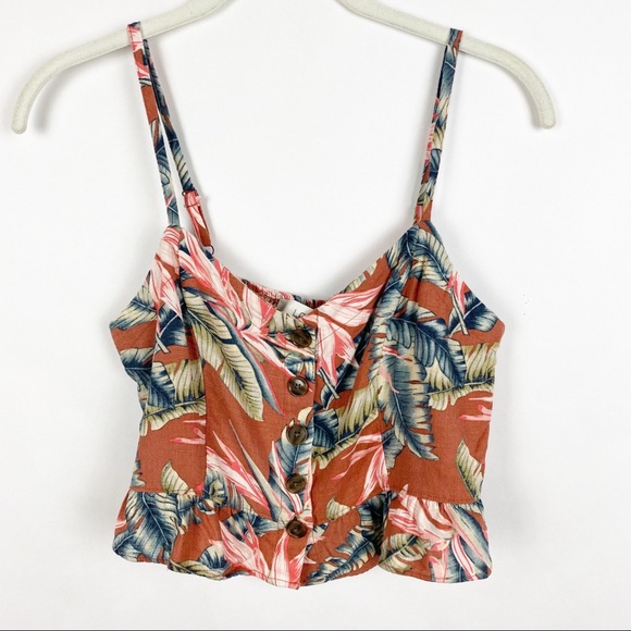 LOFT Tops - Loft Cropped Tank Top Linen Blend